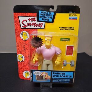 Rainier Wolfcastle World of Springfield Simpsons Intelli-tronic Figure NIP READ